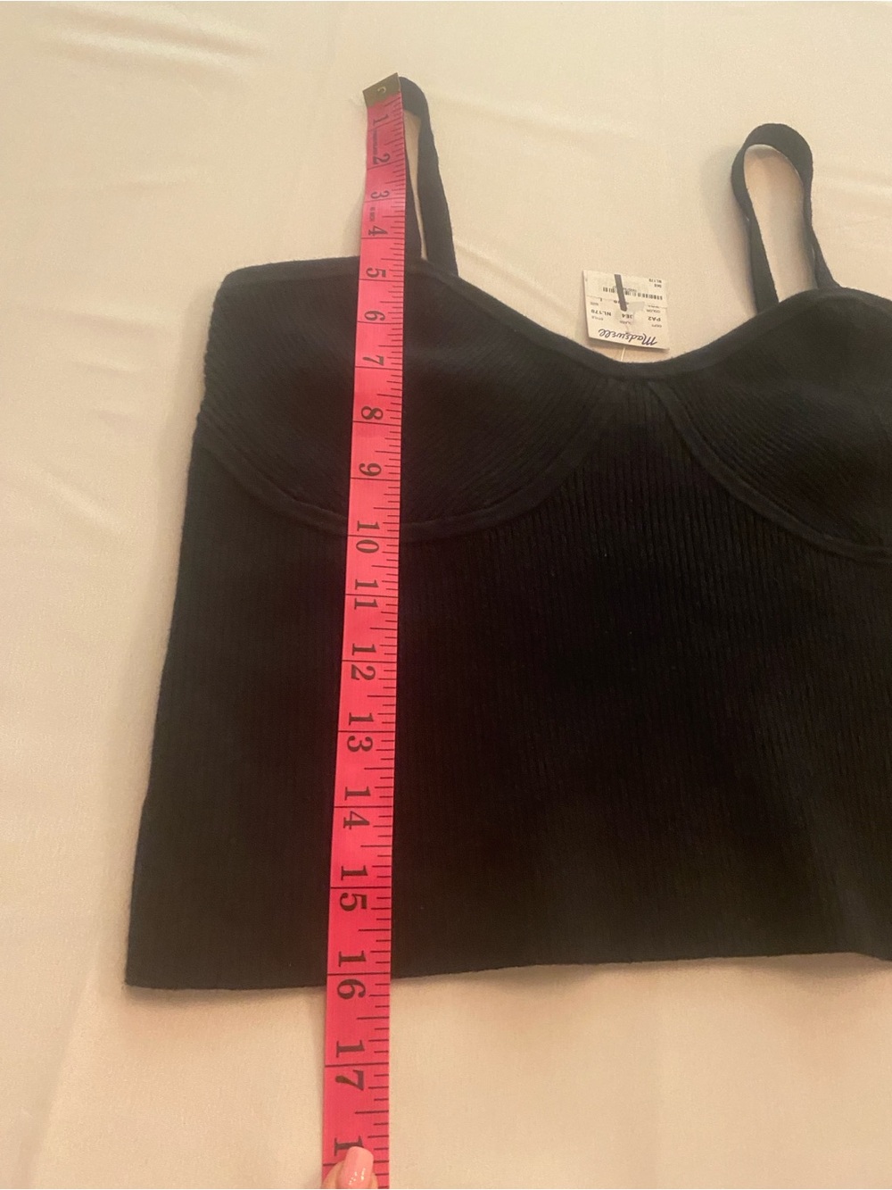 Madewell Women’s Black Sweater Tank Top New size M/L - Picture 8 of 14